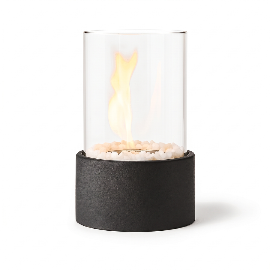Tabletop Bio-Ethanol Fire Pit — Vent-Free with Marble Base