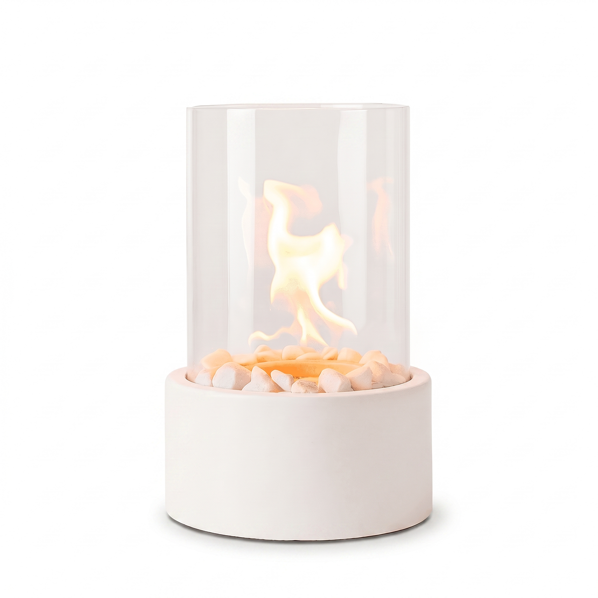 Tabletop Bio-Ethanol Fire Pit — Vent-Free with Marble Base